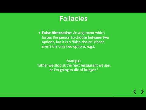 1.3.2 Fallacies (II)