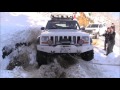 Off Road Jeep Cherokee 4.0 L & Bogger Tires snow performans