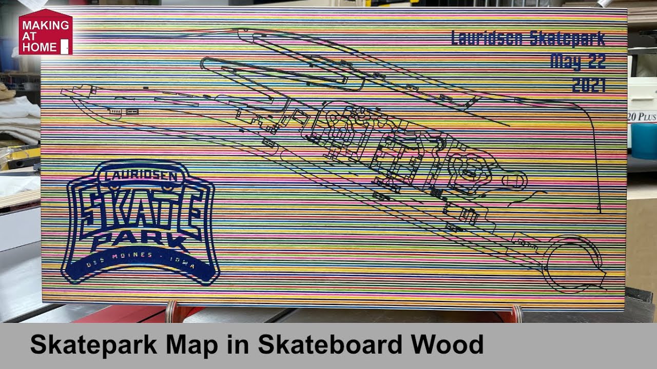 Largest US Skatepark Map Made In Skateboard Wood