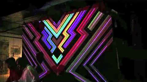 VJ UserZero Projection Mapping on Jodi Sharp Mural