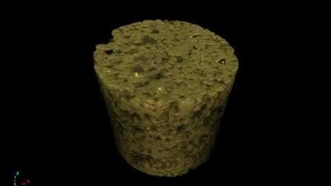 Core Sample - MicroCT (micro computed tomography) 3D X-Ray