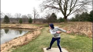 Alex Parked His Drive Around The Pond at Paw Paw Park Disc Golf Course