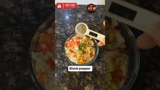 high protein ? chickpea salad ? subscribe fitness viral musclegain gymdiet shorts meal
