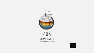 404 Template with SVG animation