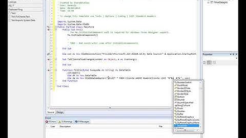 Visual Basic .Net : Search in Access Database - DataGridView-BindingSource Filter-2019