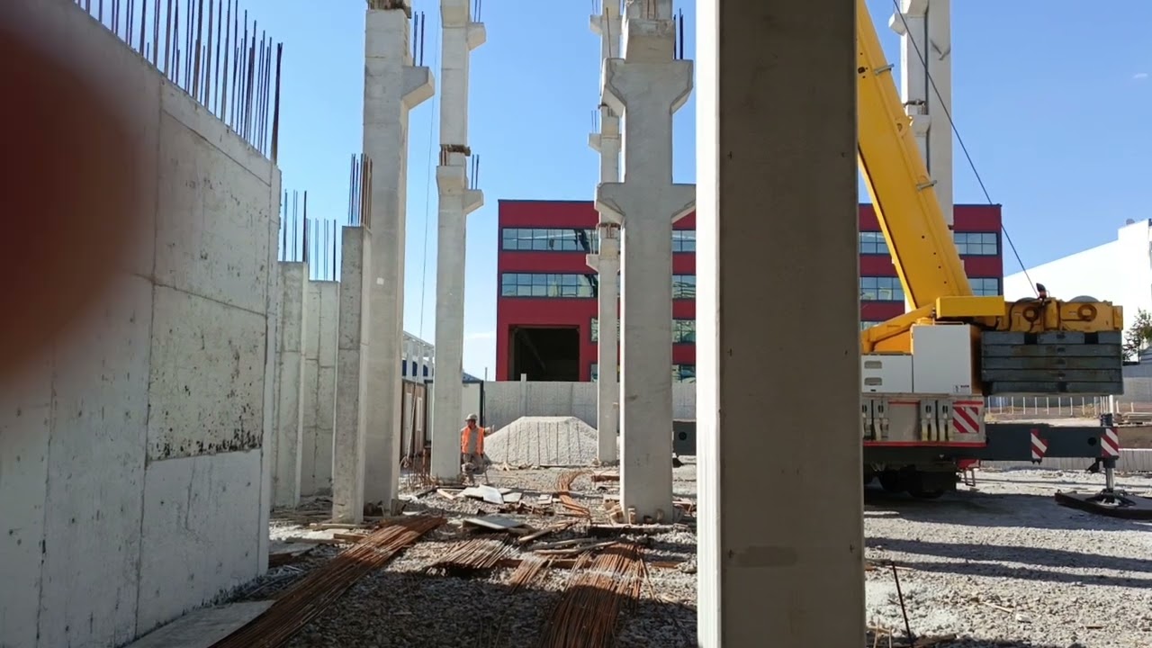 #21#metre#prefabrik#kolon#montajı.