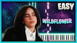 Billie Eilish - WILDFLOWER | EASY Piano Tutorial by OCTOBER