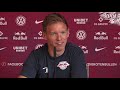 Julian Nagelsmann im RB Leipzig Trainingslager-Mediengespräch