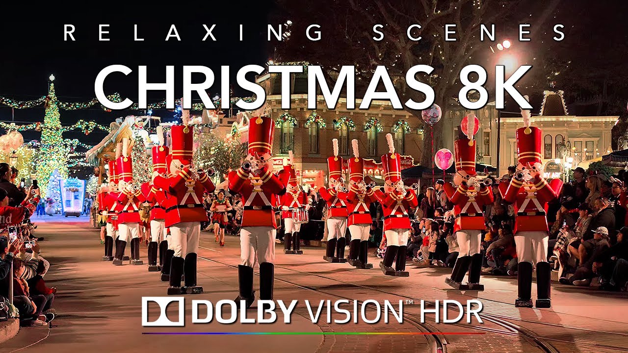 Disneyland Christmas Parade 8K Dolby Vision HDR - Night Time Lights Edition Full Show
