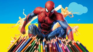 Spider Man Coloring Page Marvel Magic: Dive into the Artistic Web Slinging Journey of Colors, Imagin