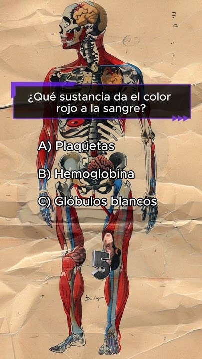 Que le da el color a la sangre. #sabiasque #quiz #ciencia #medicina #