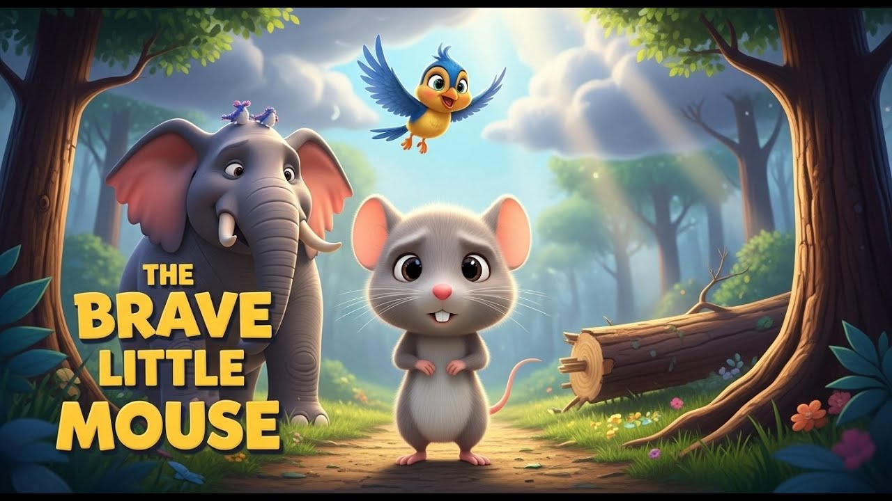 kIDS cARTOThe Brave Little Mouse 🐭 | Kids Moral Story About Courage & Confidence | Animal StoryON