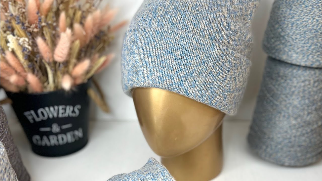 Комплект аксессуаров из пряжи с альпакой 