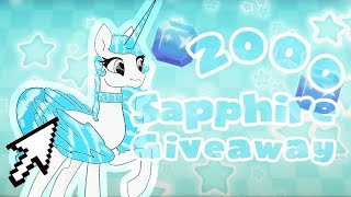 2000 Sapphire Giveaway Ends At 100 Subs Goodluck