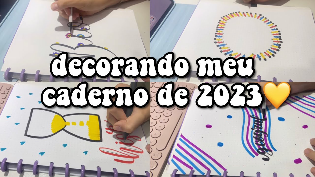 ideias de divisórias de caderno para 2023+organizando meus cadernos