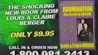 'ABOMINATION: the Devil in Akron' - vintage 1980s book commercial