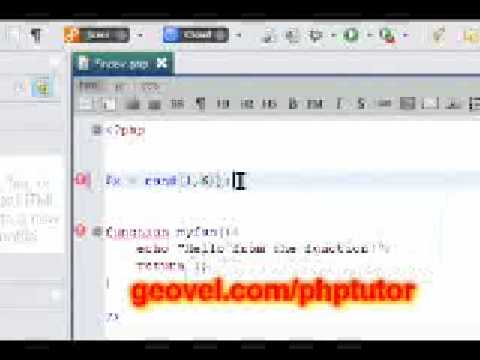 Part 4 - PHP programming - Functions, Functions, Functions