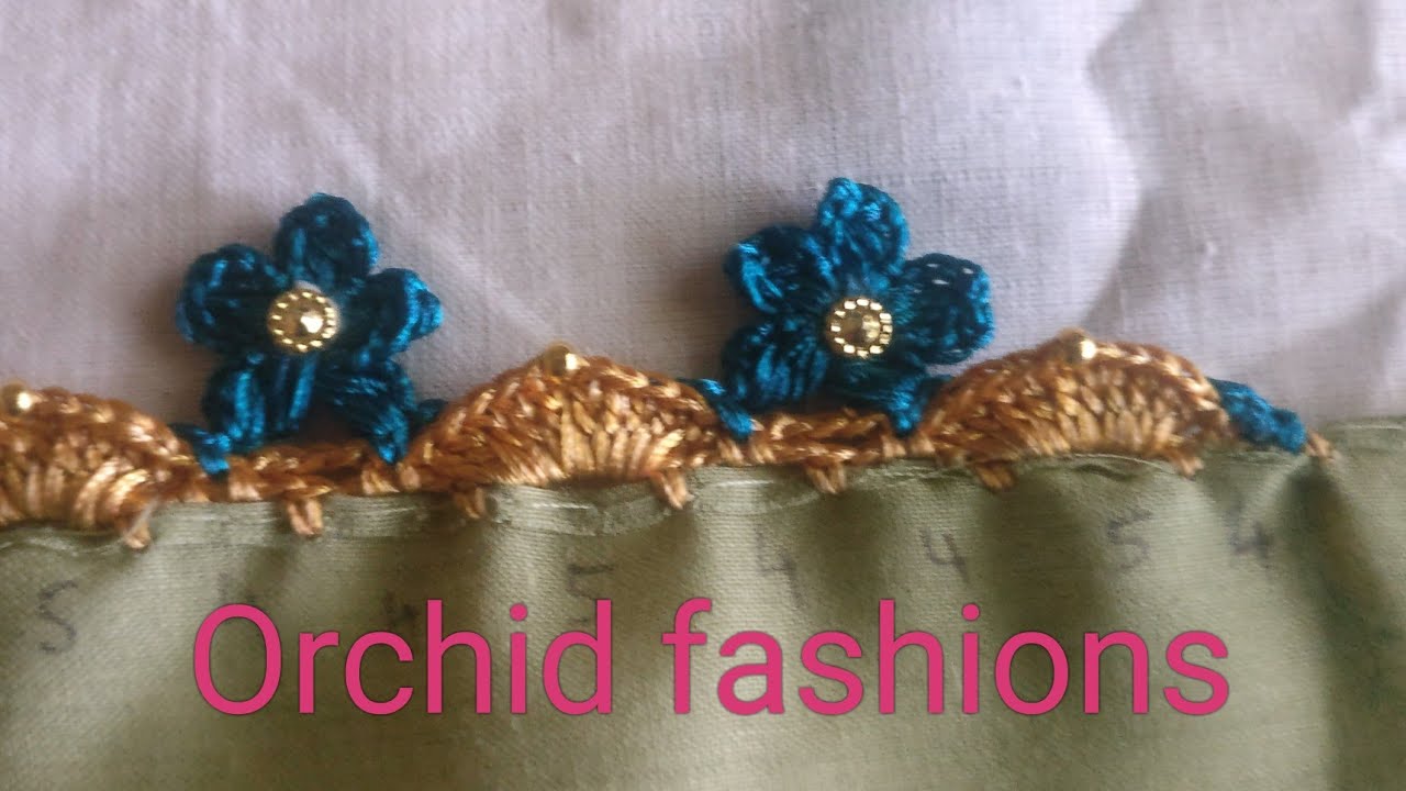 flower tassels design fr saree khuchu(kannada version) YouTube