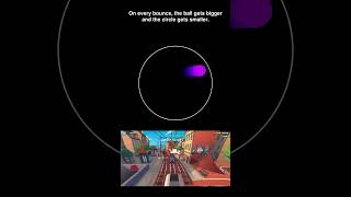 Ball bouncing simulation #adhd #music #code #space #python #physics #simulations #memes #science