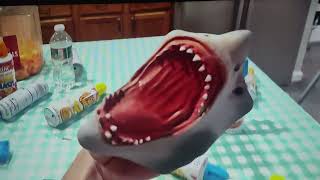 SHARK PUPPET EASY CHEESE 