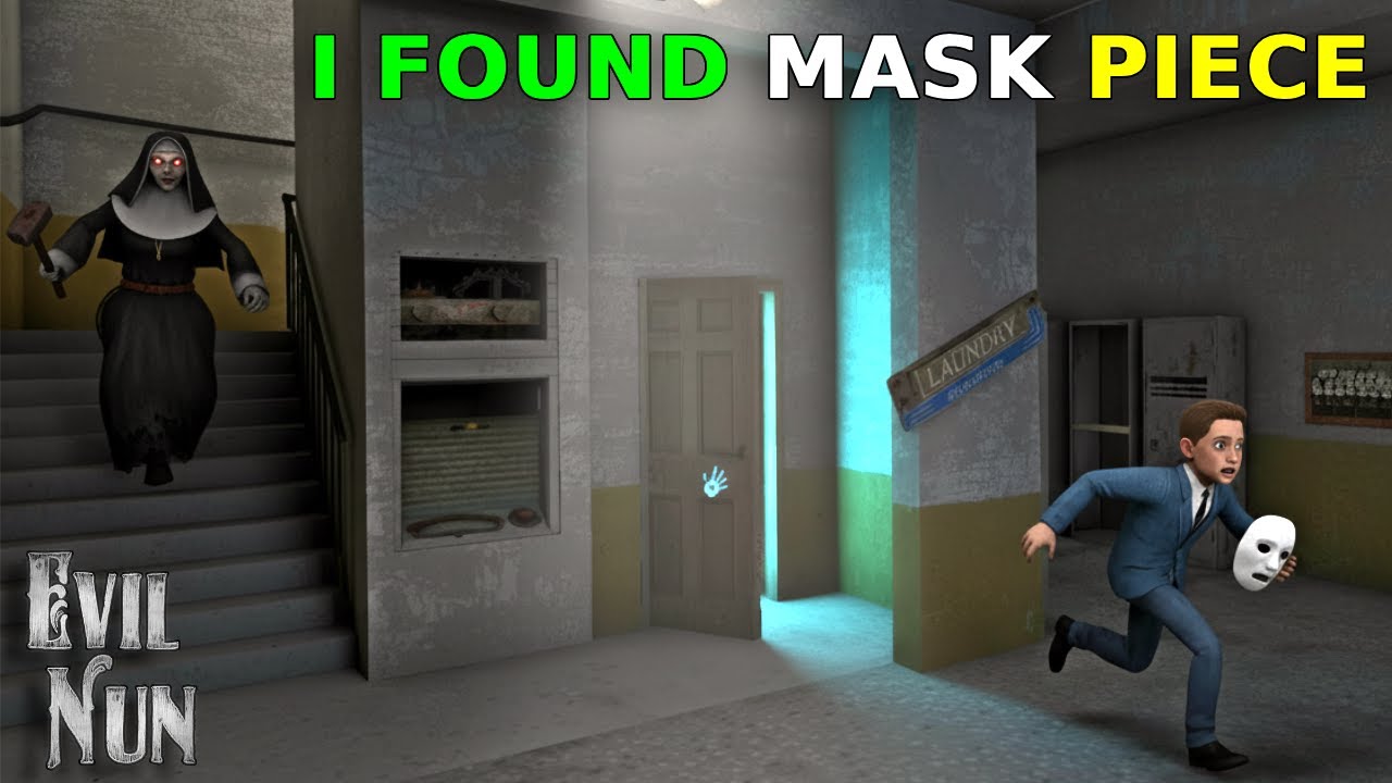 Satanic Ritual and the Minigame Room Mask Pieces Collect | Mask Pieces Location | Evil Nun Gameplay