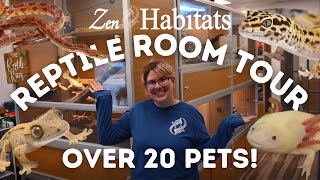 Reptile Room Tour 2021 - All Our Pets! | Zen Habitats