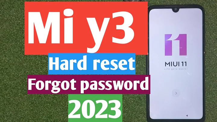 Mi y3 Hard reset /forgot password/easy methad 2023