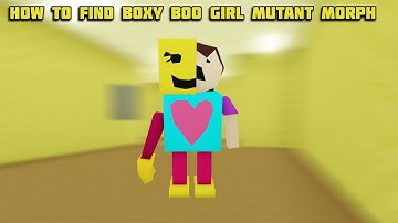 UPDATE - How To Find BOXY BOO GIRL MUTANT MORPH in Find The Backrooms Morphs