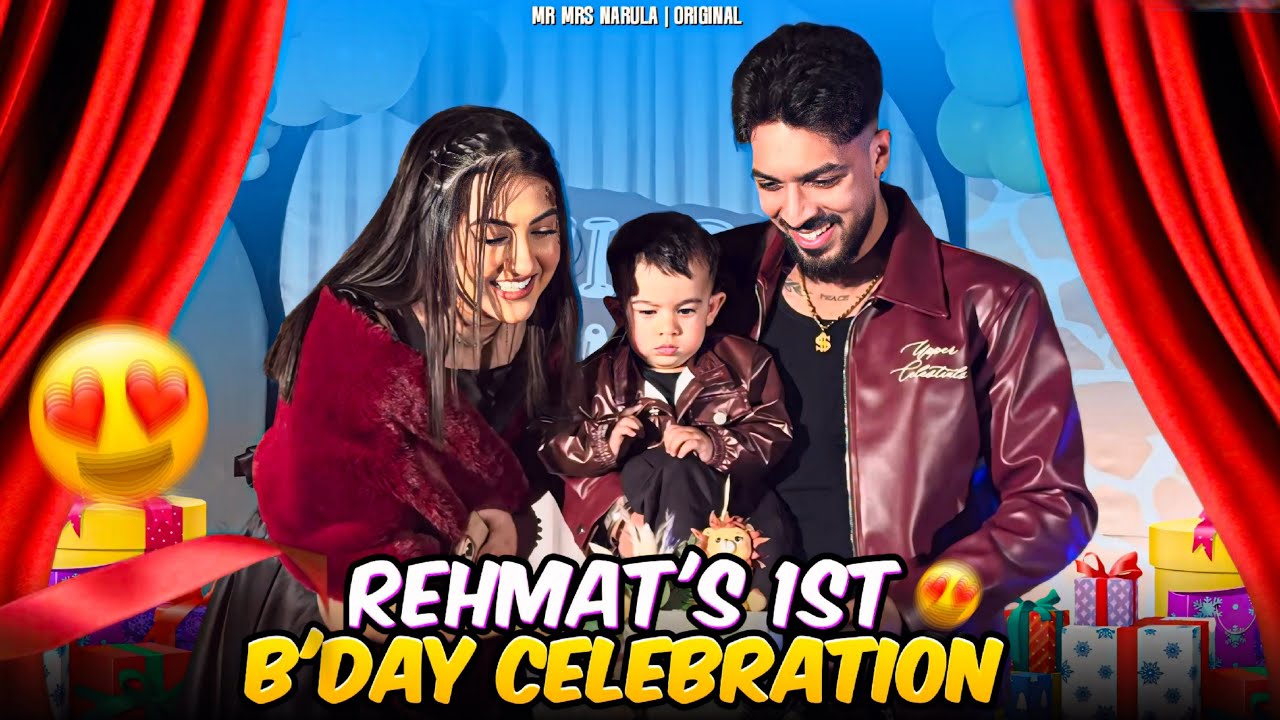 😍Rehmat First Bday Celebration | 🤫Kaun Kaun Aya | @MrMrsNarula 
