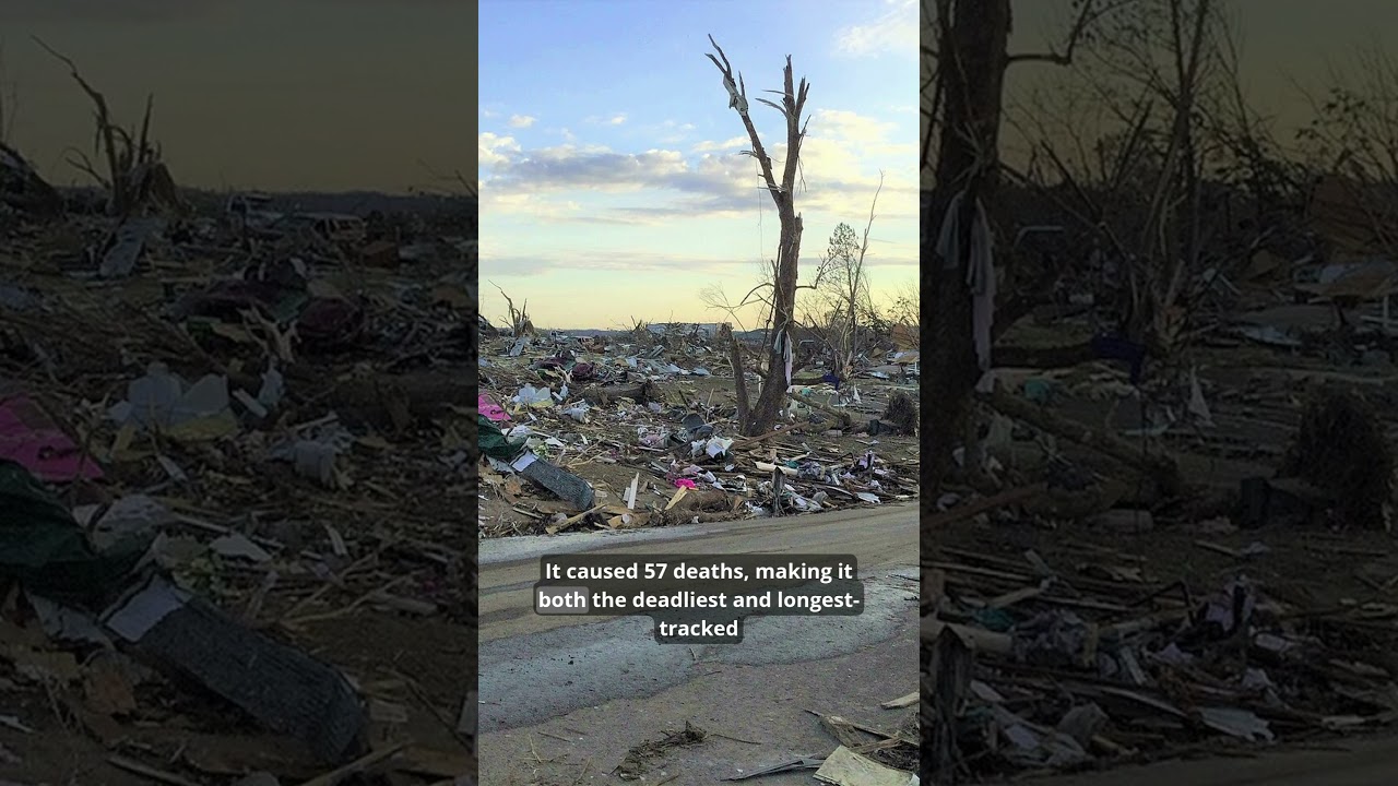 Western Kentucky Tornado, also known as The Beast | Deadliest and Longest Track tornado of Outbreak