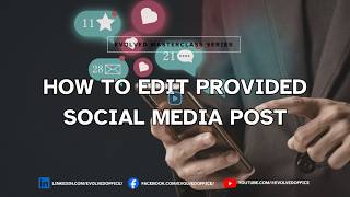 Evolved Masterclas: How to edit provided social media post