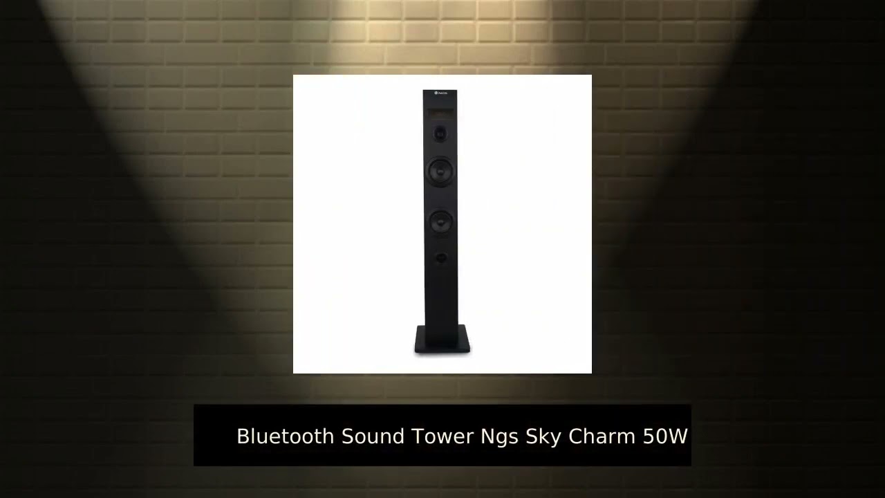 NGS Sky Charm Torre de sonido Bluetooth 50 W Negro