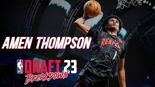 Amen Thompson Scouting Report | 2023 NBA Draft Breakdowns
Amen Thompson is one of the most talented prospects in the 2023 NBA Draft. A 67 guard with outlier athletic tools, playmaking prowess and defensive upside is an enticing combination. Real questions about the Overtime Elite pathway, his lack of shooting and relative age make him somewhat polarizing, but he has upside rivaling anyone not named Wembanyama and thatll keep hisinterest towards the top.
Twitter: https://www.twitter.com/HoopIntelllect
Instagram: https://www.instagram.com/hoopintellect
Business: HoopIntellect@Gmail.com
#NBA #NBADraft #AmenThompson Amen Thompson Scouting Report | 2023 NBA Draft Breakdowns