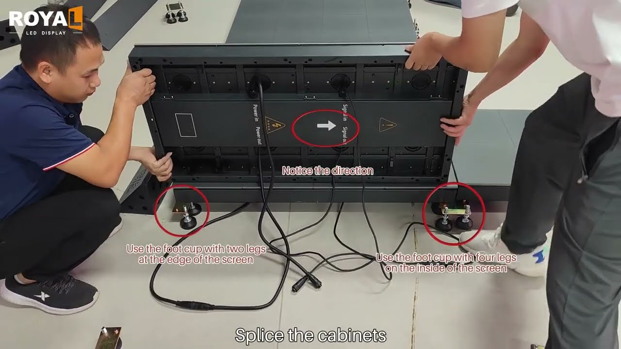 How to Install LED Floor Screen？