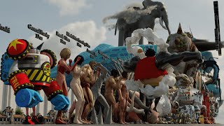 Attack On An And One Piece An Size Comparison