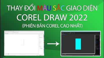 THAY ĐỔI "MÀU SẮC" GIAO DIỆN CỦA PHẦN MỀM COREL BẢN MỚI NHẤT COREL 2022