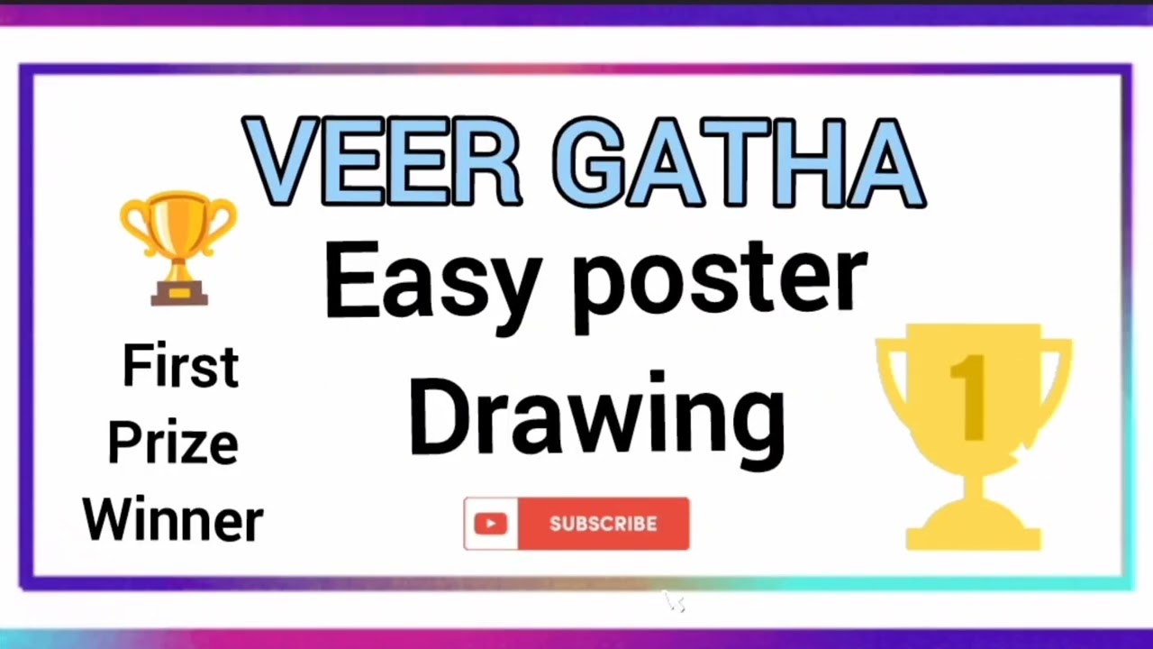 Veer Gatha Project Drawing 4.0 | Gallantry Award winners drawing idea | Veer Gatha Poster drawing 