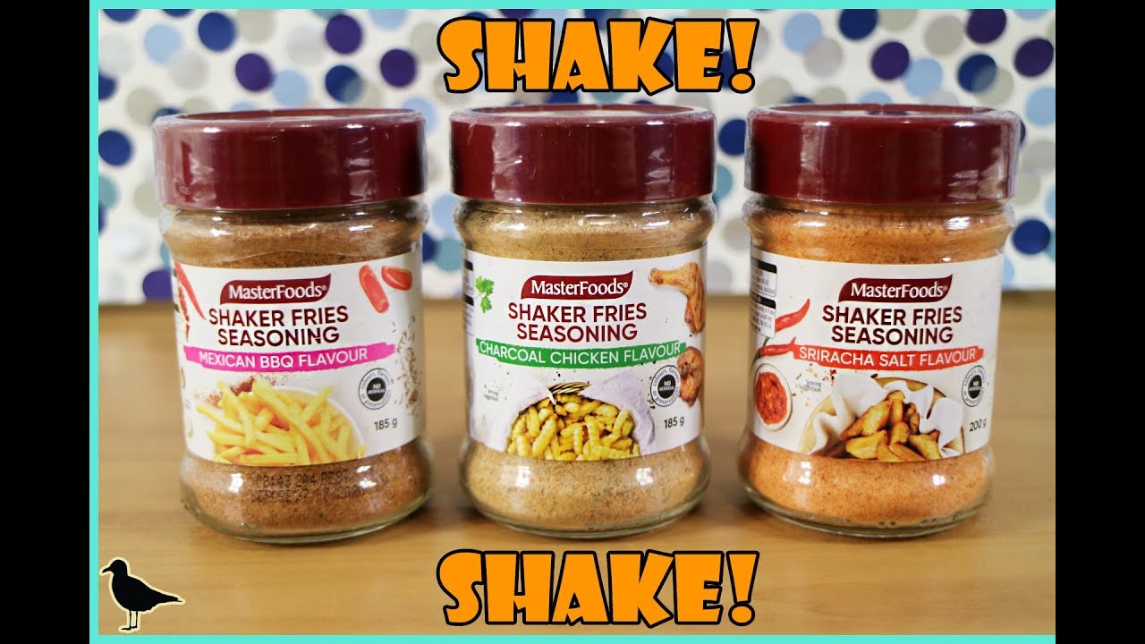 MasterFoods Shaker Fries Seasoning Food Tasting Review! 3 Flavours