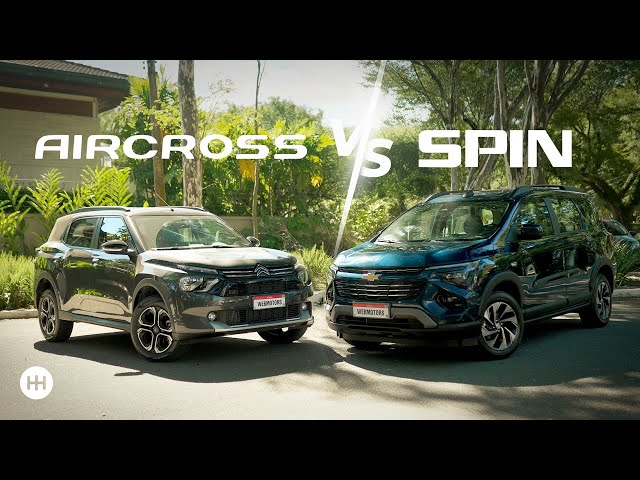 Video: Chevrolet Spin x Citroën C3 Aircross: QUAL É O MELHOR CARRO DE SETE LUGARES? 🤔