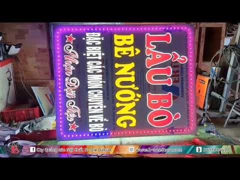 Video [B-One Decor] - BẢNG ĐÈN LED, CHỮ SÁNG ÂM, LED FULL... - youtube