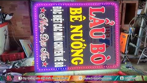 [B-One Decor] - BẢNG ĐÈN LED, CHỮ SÁNG ÂM, LED FULL COLOUR 8206