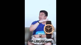 Luis Manzano Watch collection. Patek Philippe Aquanaut 5167R. Estimated price of PHP 4,800,000.