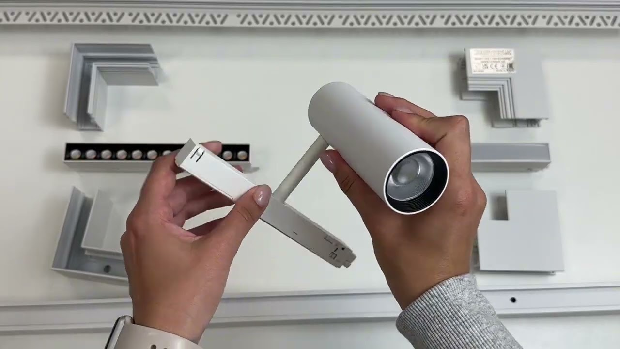 З'єднувач кутовий стельо-стіновий врізний Nowodvorski 11623 LVM Recessed Inside Corner IP20 білий video