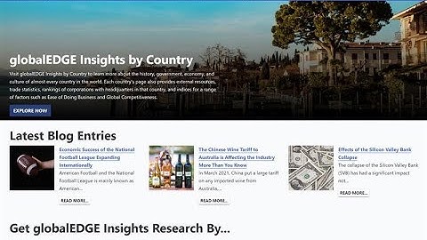 globalEDGE: Your Source for Global Business Knowledge