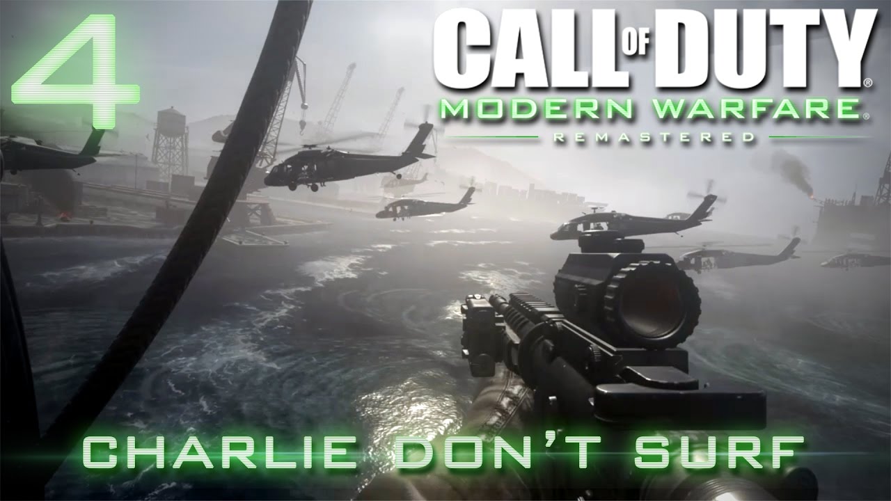 call of duty 4 modern warfare ds Call of Duty 4: Modern Warfare Remastered | Veteran "Charlie Don't Surf" - Playthrough #4