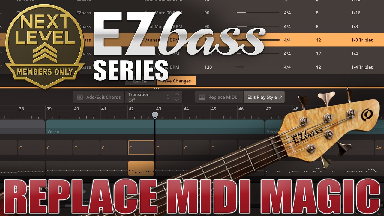 NL 🎖️ EZbass Replace MIDI Explained (Keep Chords, Change Groove
