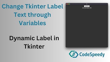 Change Label Text in Tkinter through variables