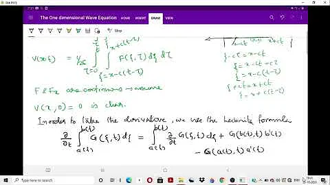 Lecture 11-   Cauchy Problem for the Non homogeneous Wave Equation- Part 3