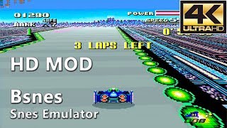 Bsnes 107.1 (HD Mode 7) | F-Zero (4K Gameplay)