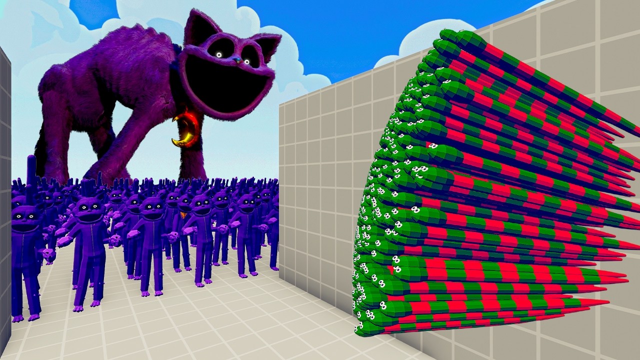 100x CAT NAP + 1x GIANT vs 1x EVERY GOD   Totally Accurate Battle Simulator TABS